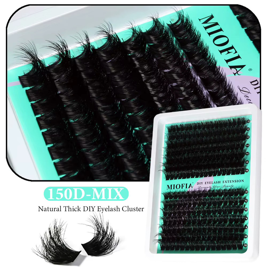 MIOFIA Wimpernbüschel, Gemischte Längen, Natürlich, Unisex - Bild 2