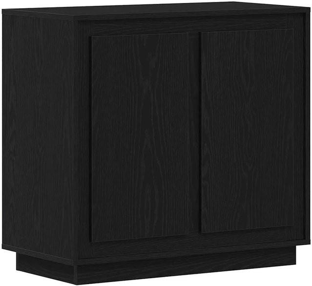 vidaXL Modernes Buffet Sideboard in Schwarzer Eiche, Rustikaler Holzwerkstoff, B/T/H: 80 x 34 x 75 cm - Bild 1