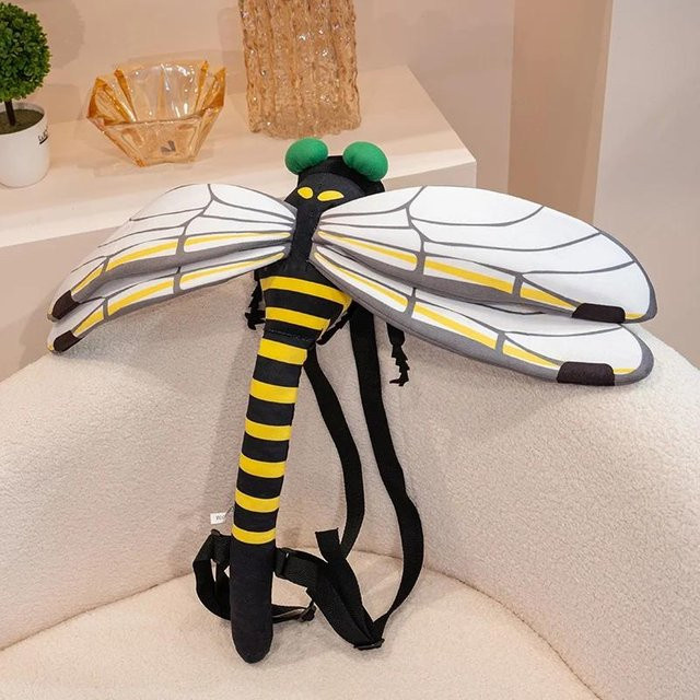 Yiran Health & Beauty Insekten-Plüschtiere, Libellen-Gottesanbeterinnen-Puppen, Rucksack, Bunt / Mehrfarbig - Bild 1
