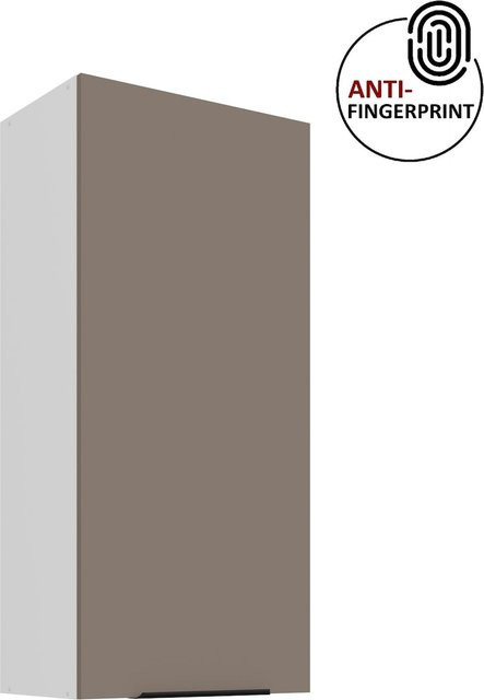 ARIA Hängeschrank Sandgrau mit Anti Fingerprint Oberfläche und Einlegeböden, Höhe: 50 cm, Breite: 90 cm - Bild 1
