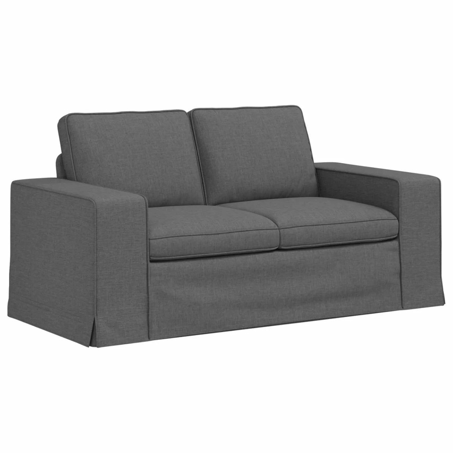 vidaXL Sofa Dunkelgrau mit Stoffbezug und Metallrahmen B/T/H: 162 x 80 x 82 cm - Bild 2
