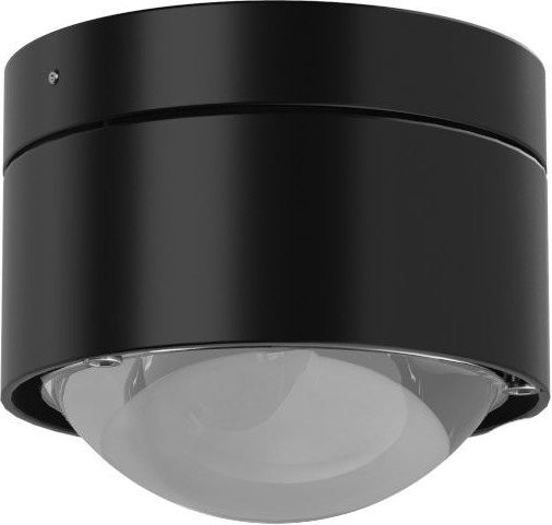 Top Light Puk Mini Plus Deckenleuchte in Schwarz matt mit matter Glaslinse - Bild 1