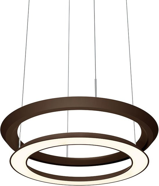 Oligo Yano LED-Pendelleuchte in Braun mit weißem Baldachin, dimmbar und Tunable White (2200K - 5000K) - Bild 1