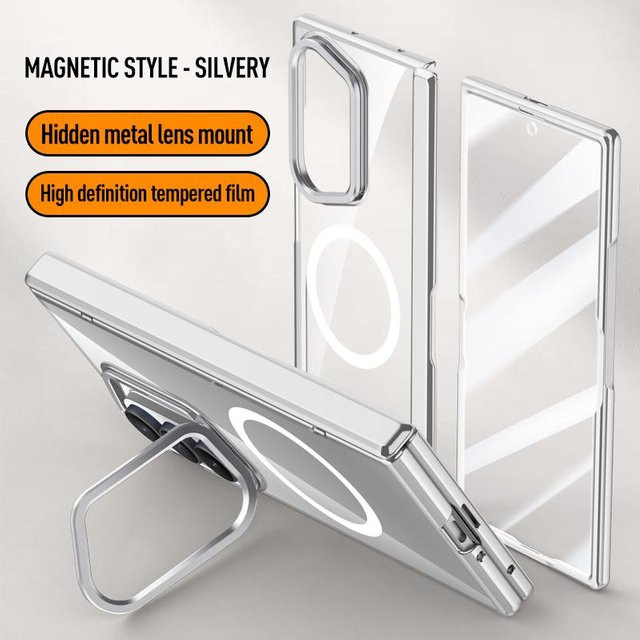 MagSafe Magnetische Sichtschutz-Schutzhülle aus gehärtetem Glas für Samsung Galaxy Z Fold 7 in Transparent - Bild 1