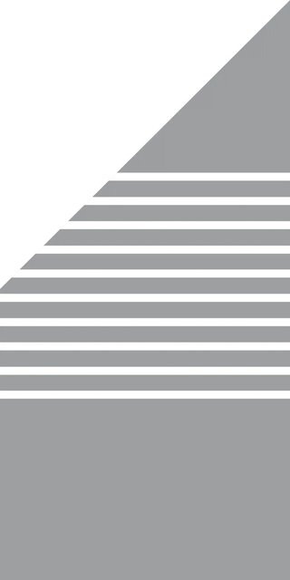 Groja Sichtschutzzaun Ambiente Schräg Links in Silber-milchglas mit Streifen aus ESG Einscheibensicherheitsglas, H: 180 cm, B: 90 cm, Tiefe: 0,8 cm - Bild 1