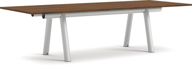 HAY Boa Tisch in Walnuss und Braun, rechteckig und lackiert - Bild 1