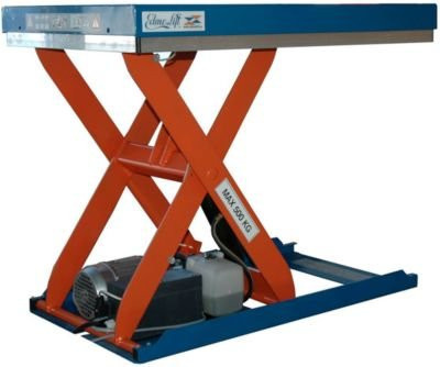 Scherenhubtisch Edmo Lift CR 1000 in Blau und Orange mit 1000 kg Tragkraft - Bild 1