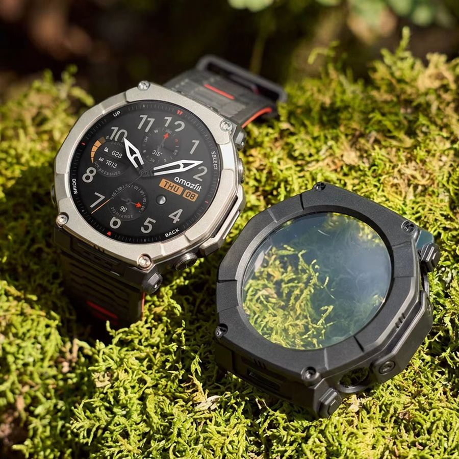 FancyWrist Schutzhülle mit Glas für Amazfit T-Rex Ultra 2, Schwarz, Unisex - Bild 4