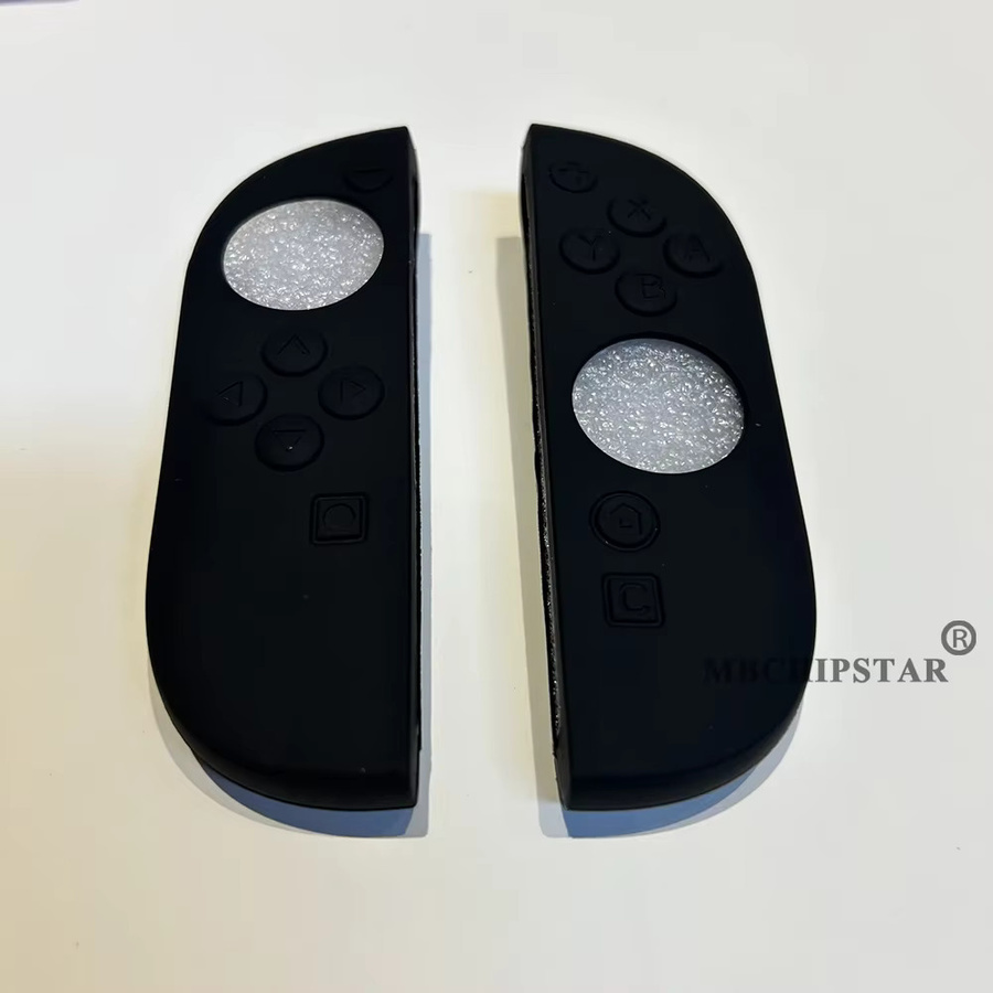 MBCHIPSTAR Game Protection Case Cover und Thumb-Stick Grip Caps für Nintendo Switch 2 Joycon in Schwarz und Multicolour - Bild 4