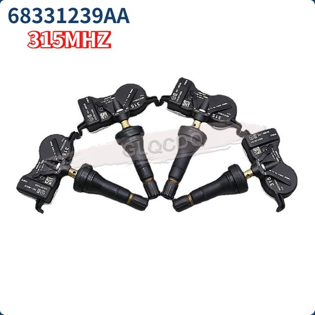 GANGLE TPMS-Sensor 315 MHz Reifendruckkontrollsystem Schwarz für Jeep Renegade 2015–2018 - Bild 1