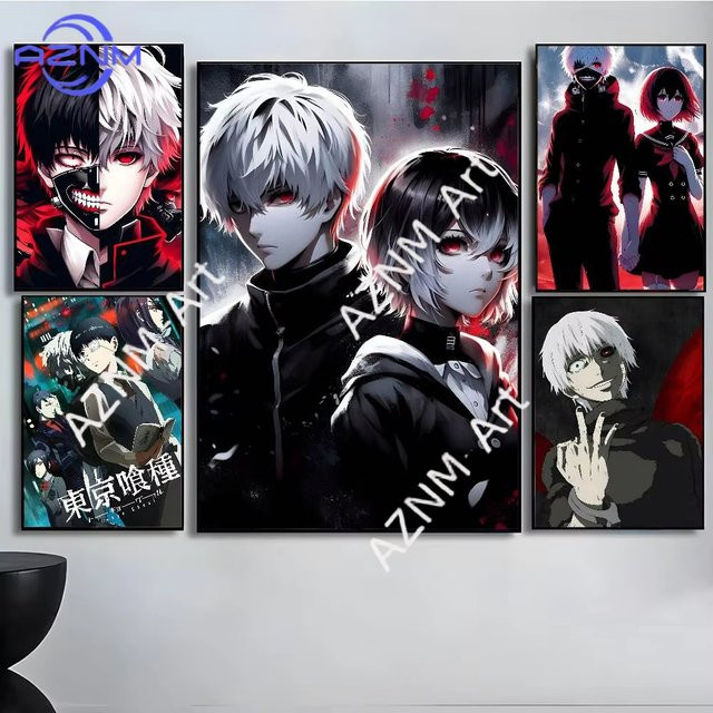KAYOU Anime Tokyo Ghoul K-Kaneki Ken Poster Illustration in Mehrfarbig - Bild 1