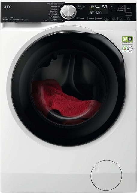 AEG Lavamat LR8WEP1609 Frontlader Waschmaschine in Weiß mit 10 kg Kapazität, 1600 U/min Schleuderdrehzahl, App-Steuerung und Dampfprogrammen - Bild 1