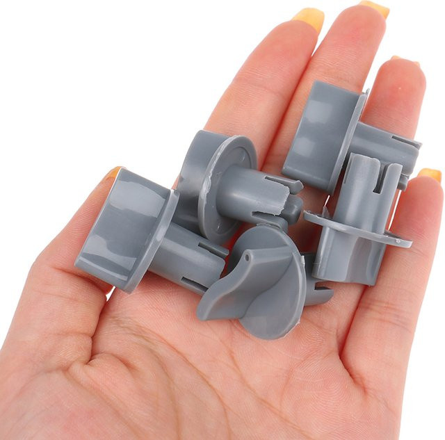 ESHYLALA 5er Set Wandventilator-Ersatzteile in Grau mit Timer und Kunststoffschalter - Bild 1