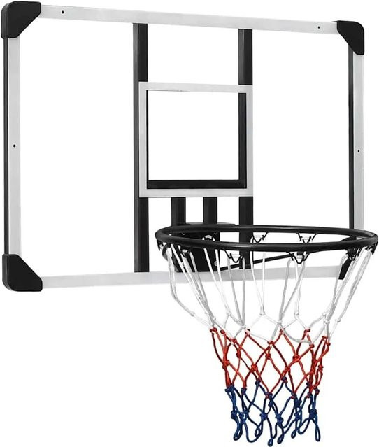 vidaXL Basketballkorb aus transparentem Polycarbonat B/H: 90 x 60 cm - Bild 1