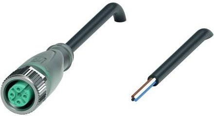 Pepperl+Fuchs Sensor-Aktor-Steckverbinder 240002-100005 konfektioniert, 4-polig, 15m, Schwarz-Grau - Bild 1