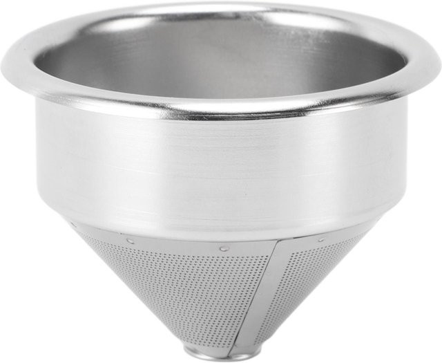 OutsideWorld Siebträgerkorb aus Edelstahl, 58mm, feinmaschig und konisch, Farbe: Silber - Bild 1