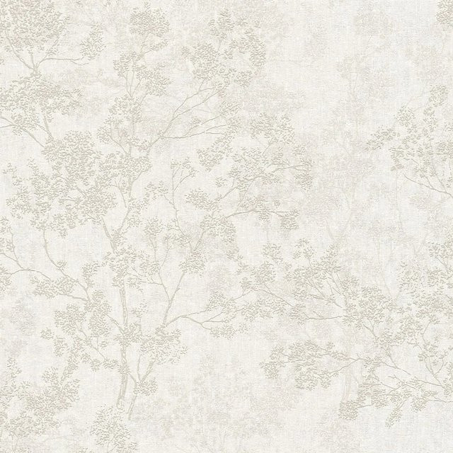 Profhome Natur Tapete Floral Matt in Beige Creme Grau, Breite: 0,53 m, Länge: 10,05 m - Bild 1