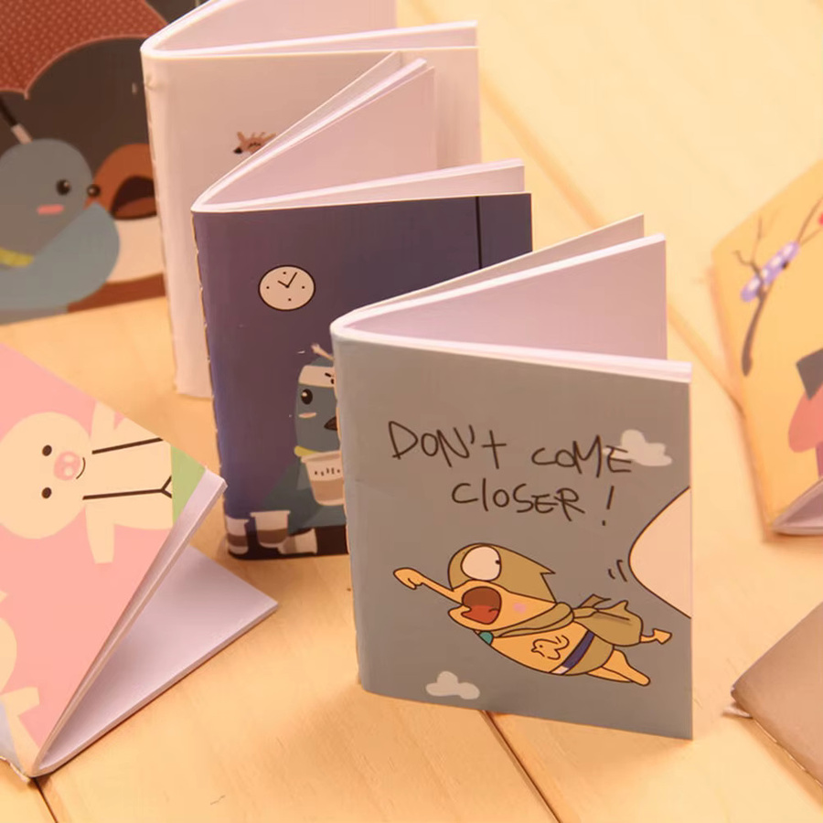 JETTING Mini-Cartoon-Notizbuch mit Softcover, Mehrfarbig, B/H: 6 x 8 cm - Bild 2