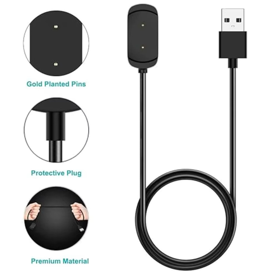 Amazfit Ersatzladegerät, 2er-Pack, Schwarz, USB, GTS GTR T-REX - Bild 3