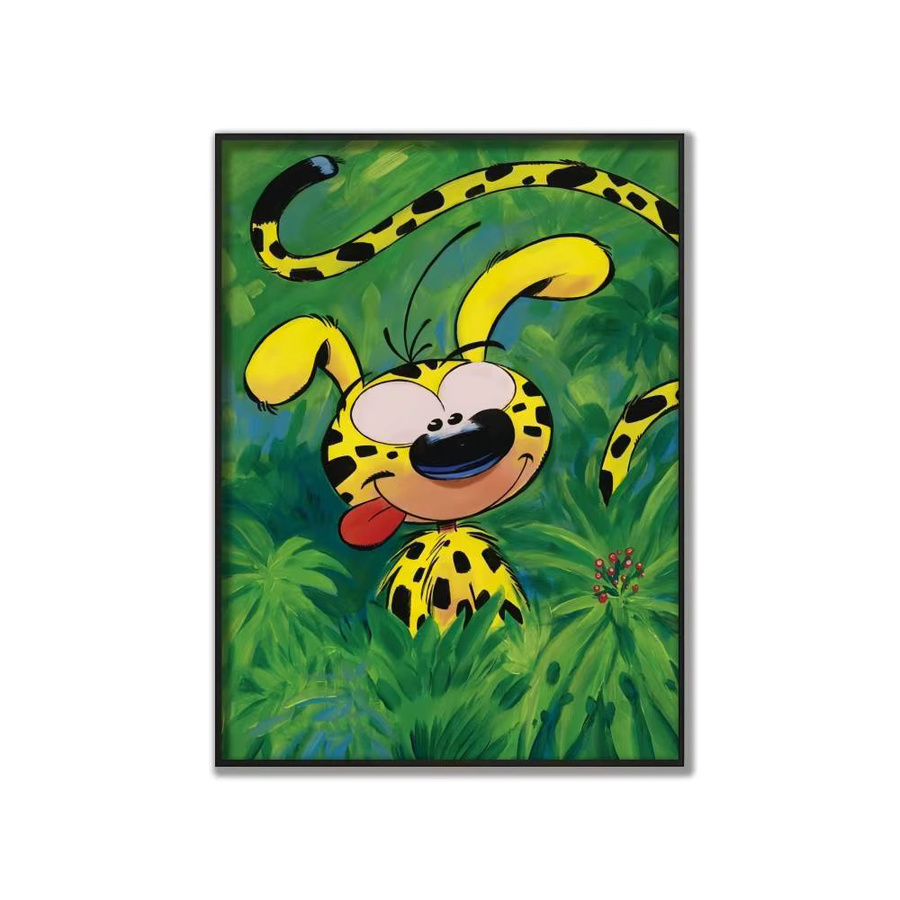 Potdemiel Marsupilami Poster-Aufkleber Motiv Tiere Mehrfarbig Rechteckig - Bild 6