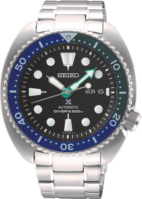 Seiko Armbanduhr Automatik, Edelstahl, Schwarz, 45 mm, Herren - Bild 1