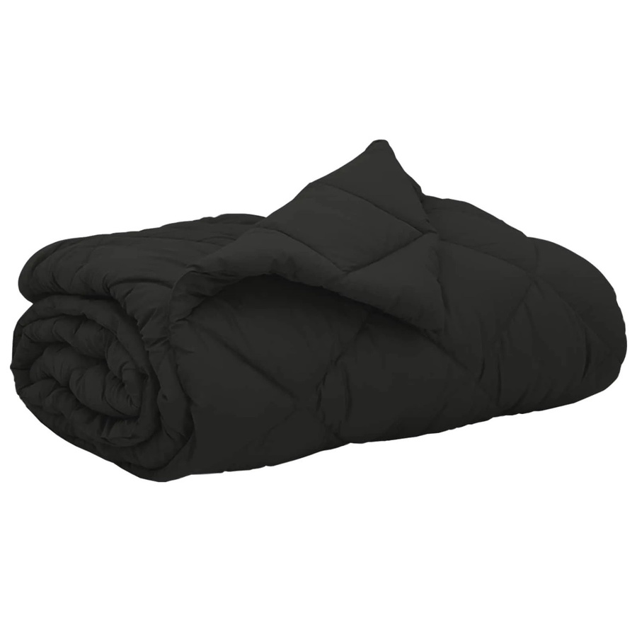 vidaXL Sommerdecke aus Mikrofaser in Schwarz, B/B: 240 x 220 cm - Bild 2