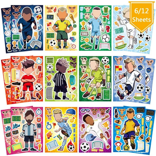 GOGOTU Paw Patrol Fußball-Puzzle, Cartoon-Aufkleber, Bunt / Mehrfarbig - Bild 1