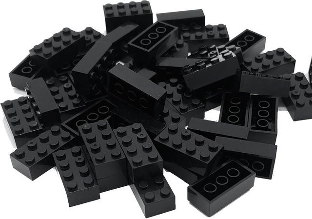 Linyi toy Blöcke, 100-teiliges Set, schwarz, ab 6 Jahren - Bild 1