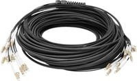 Digitus Glasfaser LWL Anschlusskabel Duplex LC/UPC auf LC/UPC Multimode OM4 Schwarz - Bild 1