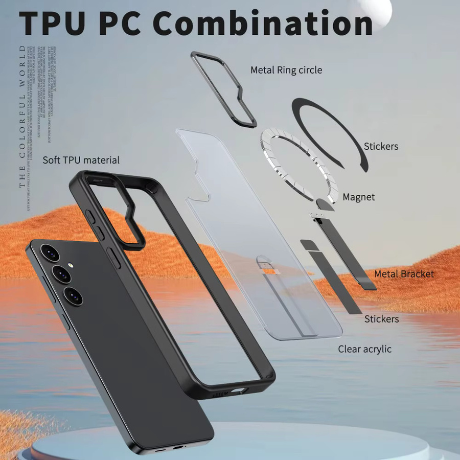 Transparente MagSafe Magnetische Ladestation Hülle für Samsung Galaxy S26 S25 S24 S23 Ultra Plus S24 FE Edge - Bild 4