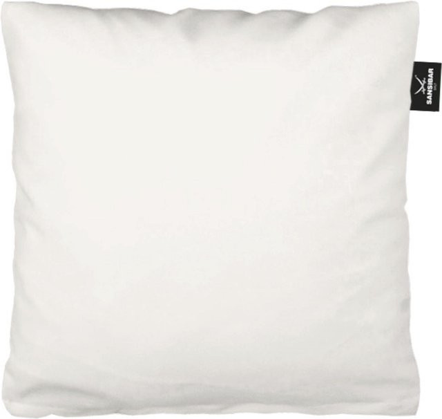 Kissenbezug SANSIBAR Jersey aus Baumwolle, Weiß, 40 x 40 cm - Bild 1