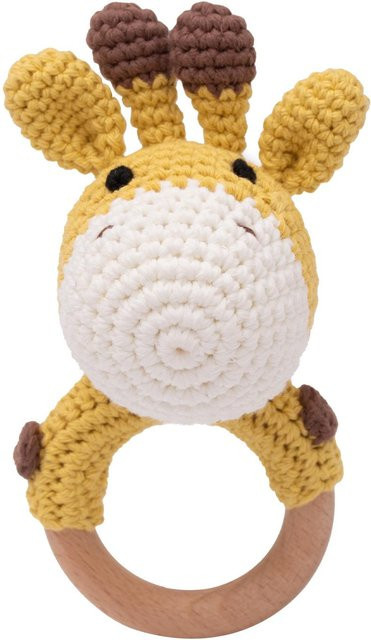 Binchi Outdoor Product Häkel Tier Rassel, Giraffenprint, ab 0 Jahre - Bild 1