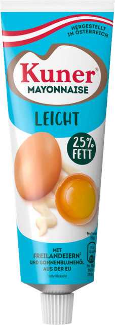 Kuner Mayonnaise Leicht 25 % Fett 250 ml - Bild 1