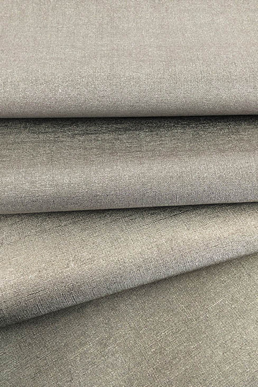 Armani Casa Tapete Fuji & Java Plain in Beige und Grau aus Vinyl - Bild 1