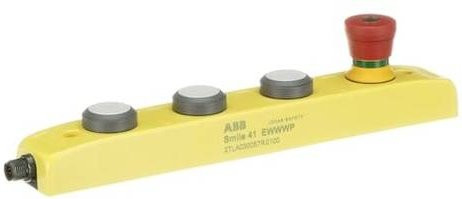 ABB Bedienbox SMILE 41 EWWWP mit Drucktaster in Gelb - Bild 1