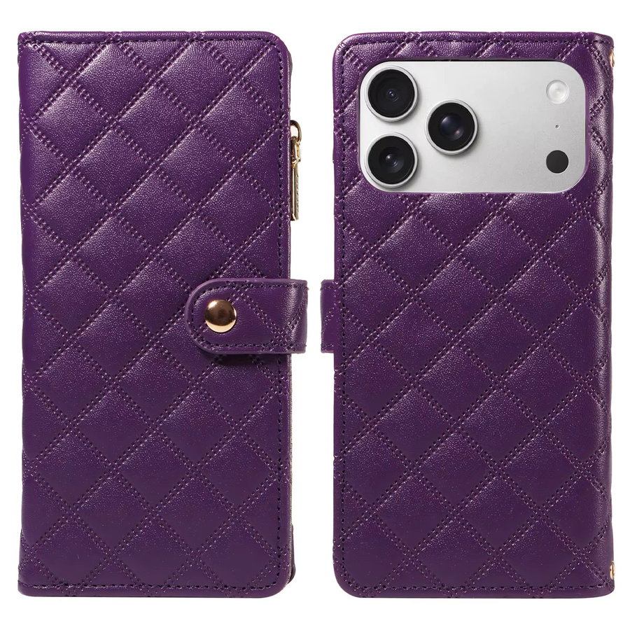Kunstleder Handyhülle Wallet Cover für Samsung Galaxy A56 A54 A36 A26 A16 A06 A05 A34 A32 A22 A21S A14 A15 A13 in Schwarz und Lila - Bild 2