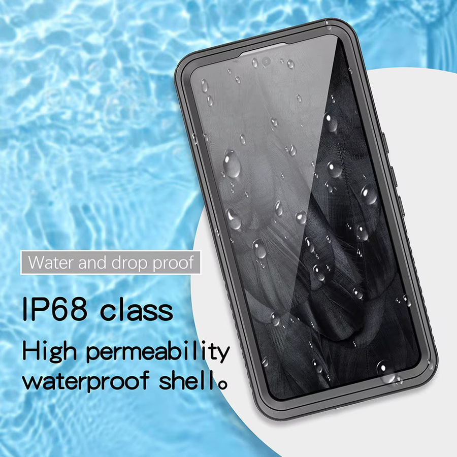 Wasserdichte Luxus Schutzhülle aus Aluminium für Google Pixel 8, 8 Pro, 7A, 7 Pro, 6 Pro, 6A in Schwarz mit IP68 Zertifizierung - Bild 2