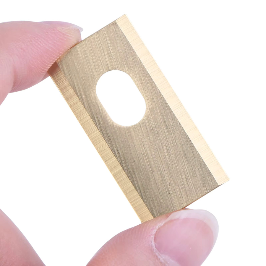 Dreame Einlochmesser aus Metall mit Befestigungsschrauben und 7x10,8mm Mittelbohrungen für Rasenmäherzubehör - Bild 2
