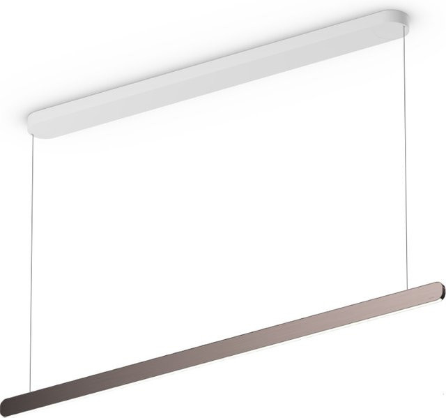 Occhio Mito linear volo 140 up LED-Pendelleuchte in Weiß matt mit Phantom-Ausführung, variabel einstellbare Höhe 65-165 cm, inklusive Occhio air Modul und x-tra warm LED (2200K - 3500K) - Bild 1
