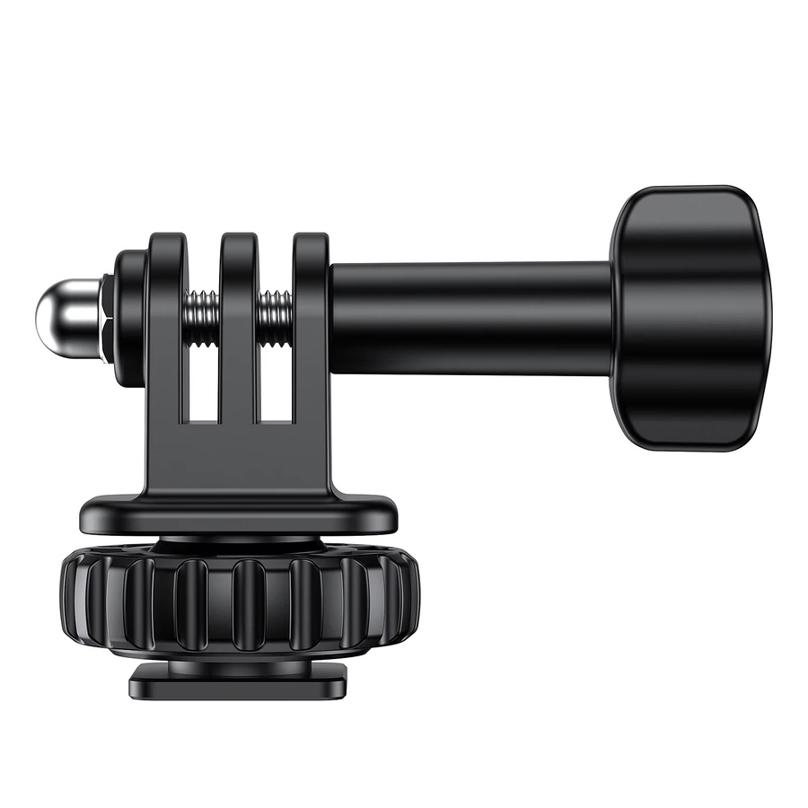 VRIG AC24 Sportkamera-Adapter für Kaltschuhmontage, 180 Grad verstellbar mit 1/4 Zoll Schraubenloch, Stativhalterung in Schwarz, Ersatz für GoPro Hero - Bild 4