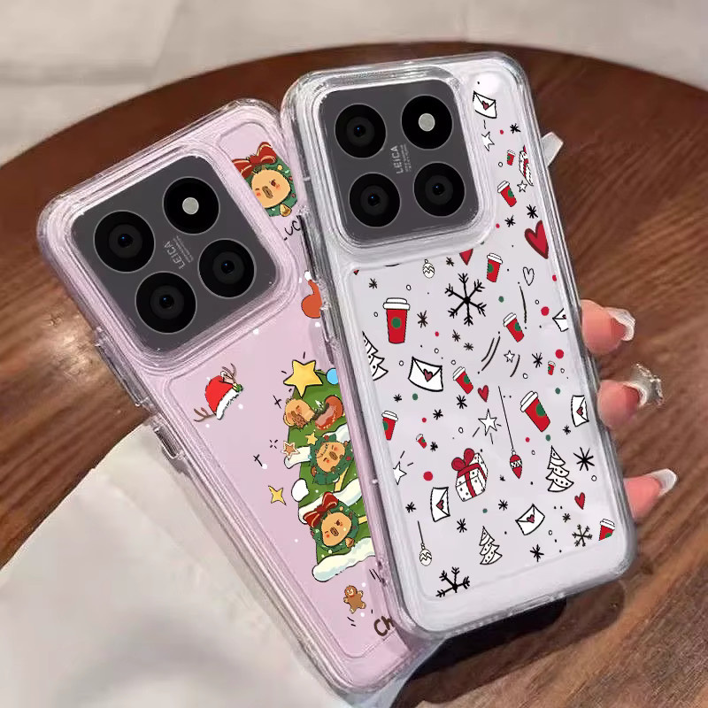Stoßfeste Silikon Handyhülle mit Weihnachtsbaum-Design für Xiaomi Redmi Note 14 Pro Plus 5G, 13, 12 Pro, 13C, 14C - Bild 1