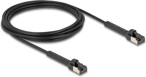 Delock RJ45 Patchkabel CAT 8.1 U/FTP Ethernet LAN Kabel Schwarz, Länge: 3,00 m - Bild 1
