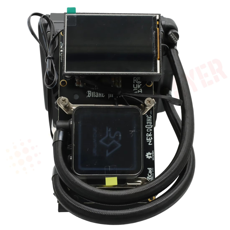 NerdQaxe++ Hydro Bitcoin Solo Lottery Miner mit 3,8-Zoll-Bildschirm, 4,8 TH/s, BM1370 Chip, SHA-256, Schwarz - Bild 3