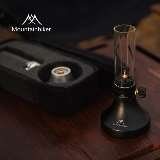 Mountainhiker Vintage Camping Gaslampe aus Aluminiumlegierung und Glas in Silber - Bild 1
