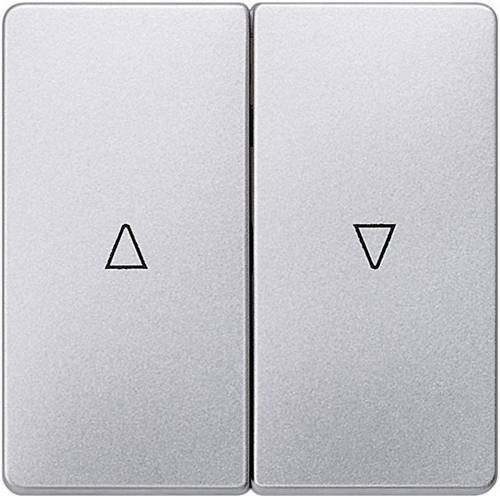 Siemens Delta Abdeckung für Jalousie-Schalter und Jalousie-Taster in Aluminium Metallic 5TG6254 - Bild 1