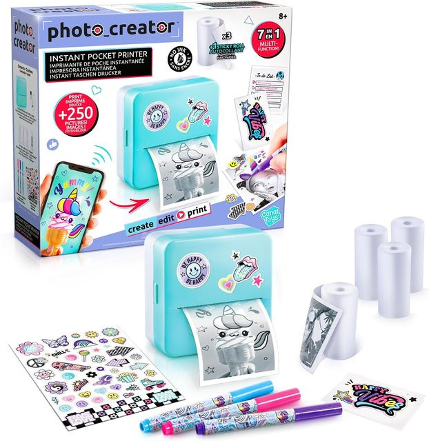 Canal Toys Instant Pocket Printer Thermodrucker in Türkis - Bild 1
