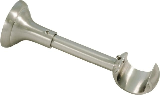 Gardinia Träger Windsor Rustikal für Ø 25 mm Stange in Edelstahloptik Silber - Bild 1