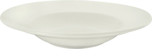 VEGA Pastateller Opus mit Fahne aus Porzellan, Elfenbein, 6er Pack, Durchmesser: 26,3 cm, Höhe: 5,2 cm, 400 ml - Bild 1