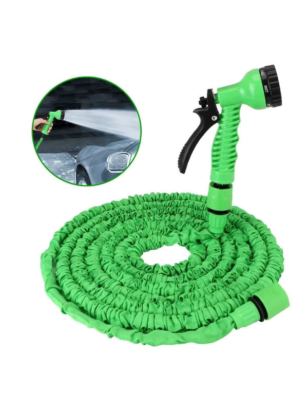 Multifunktionaler Teleskop-Hochdruckschlauch mit Wasserpistole in Grün für Garten, Autowäsche und Haushalt - Bild 6