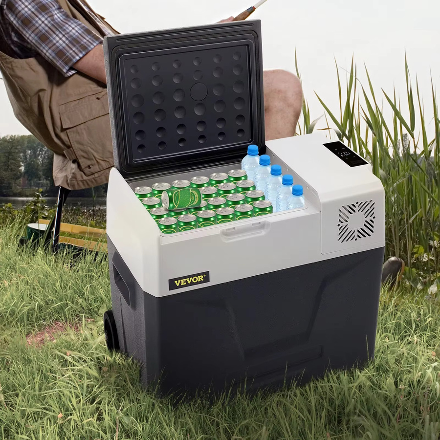 VEVOR Tragbarer Mini-Autokompressor-Kühlschrank für Camping und Picknick, 12V/24V DC und 220V AC, 45,6 Liter - Bild 3